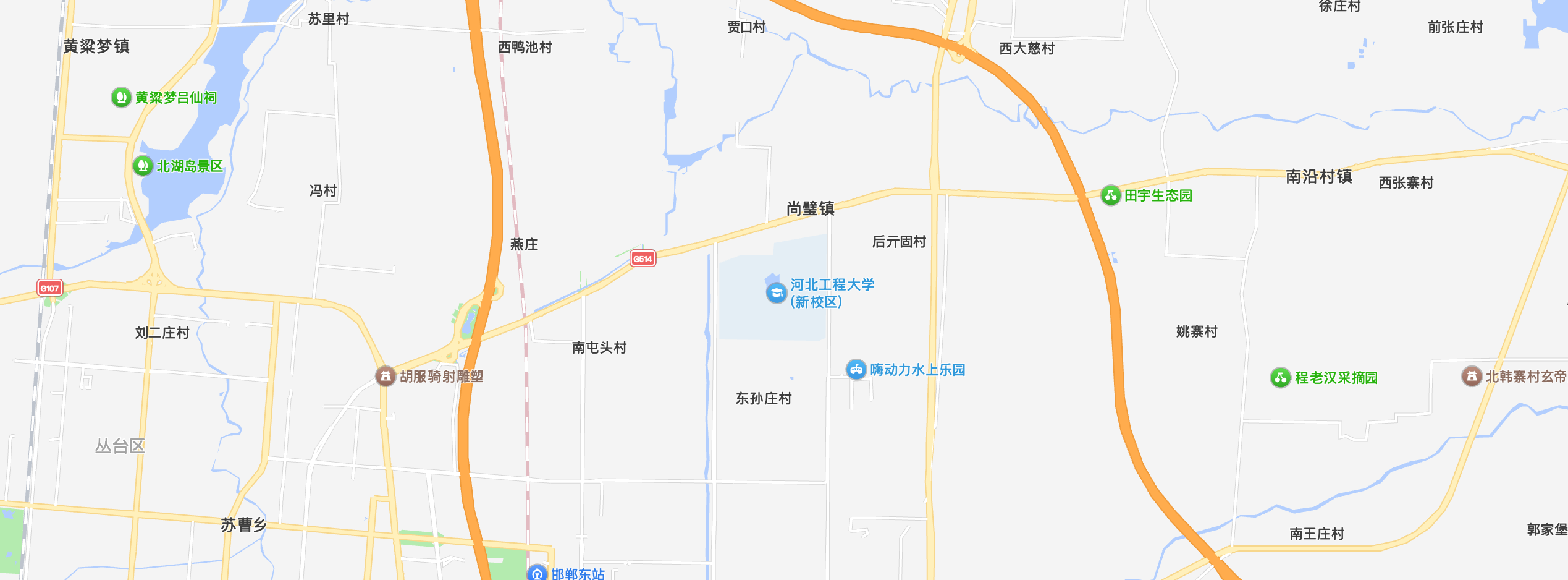 河北工程大学（新校区）位置地图